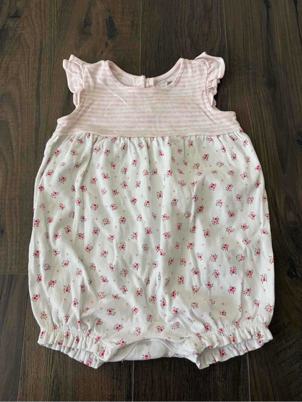 BabyGAP Pink & White Floral Baby Romper